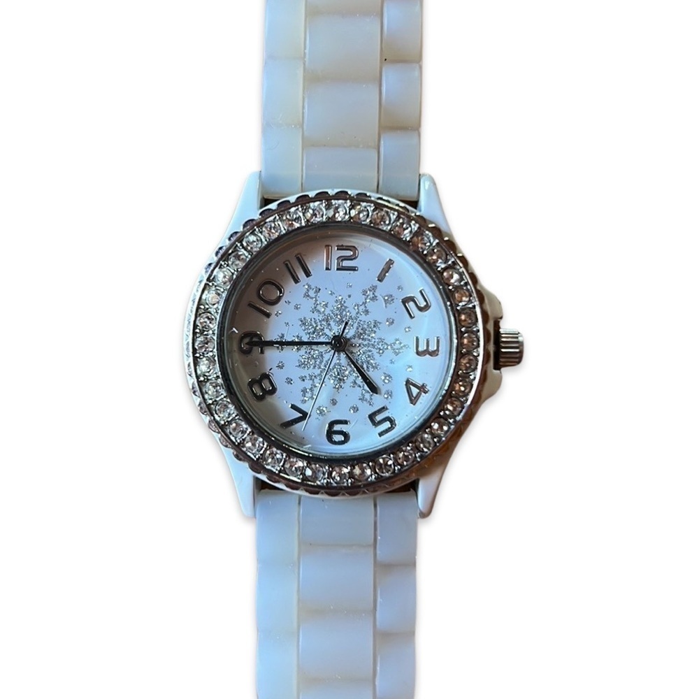 Snowflake Quartz Stainless Steel Watch